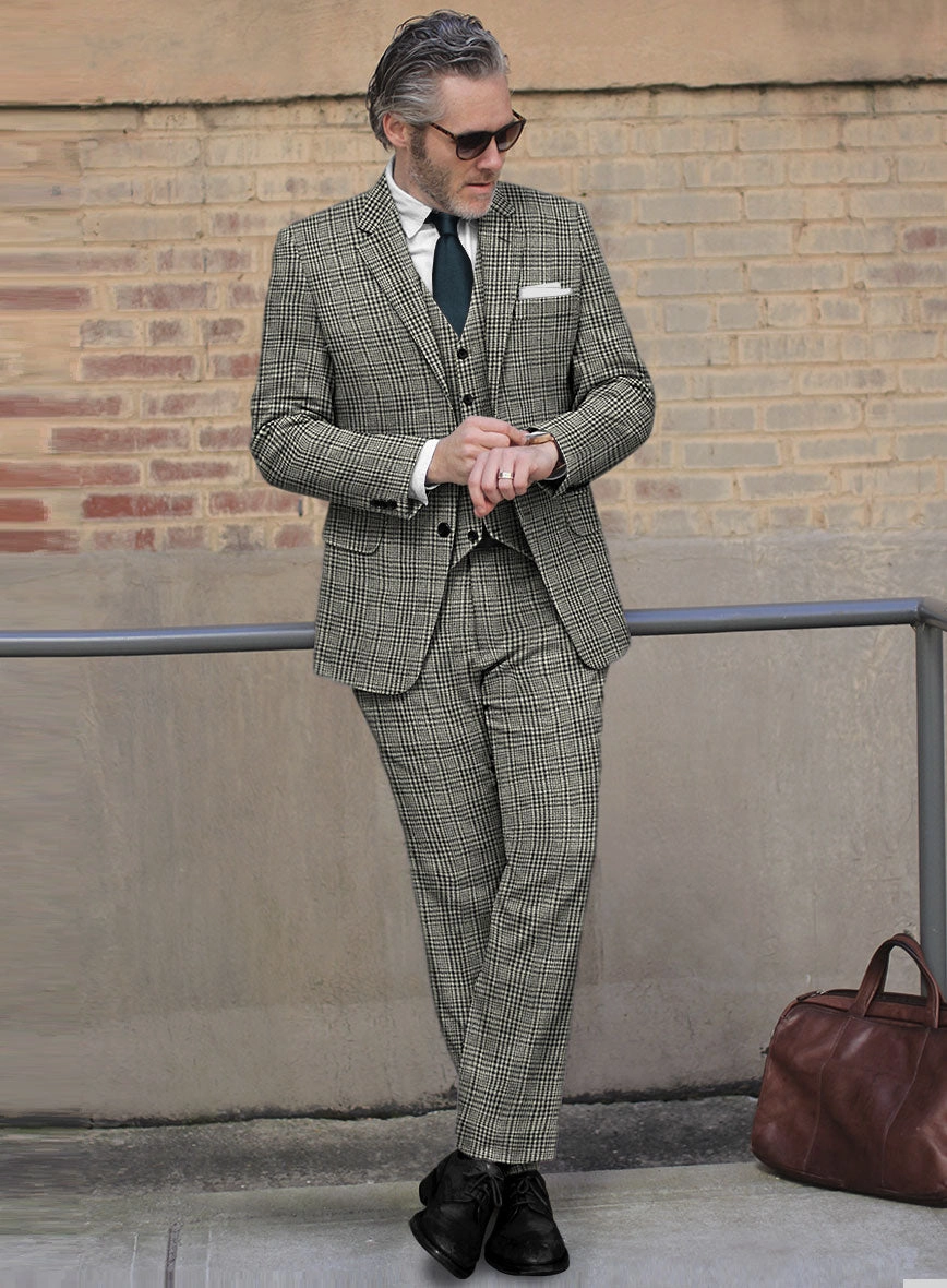 Sartori Spartaco Black Check Soft Tweed Suit