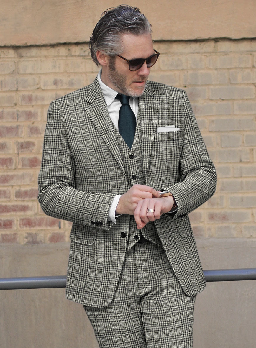 Sartori Spartaco Black Check Soft Tweed Suit