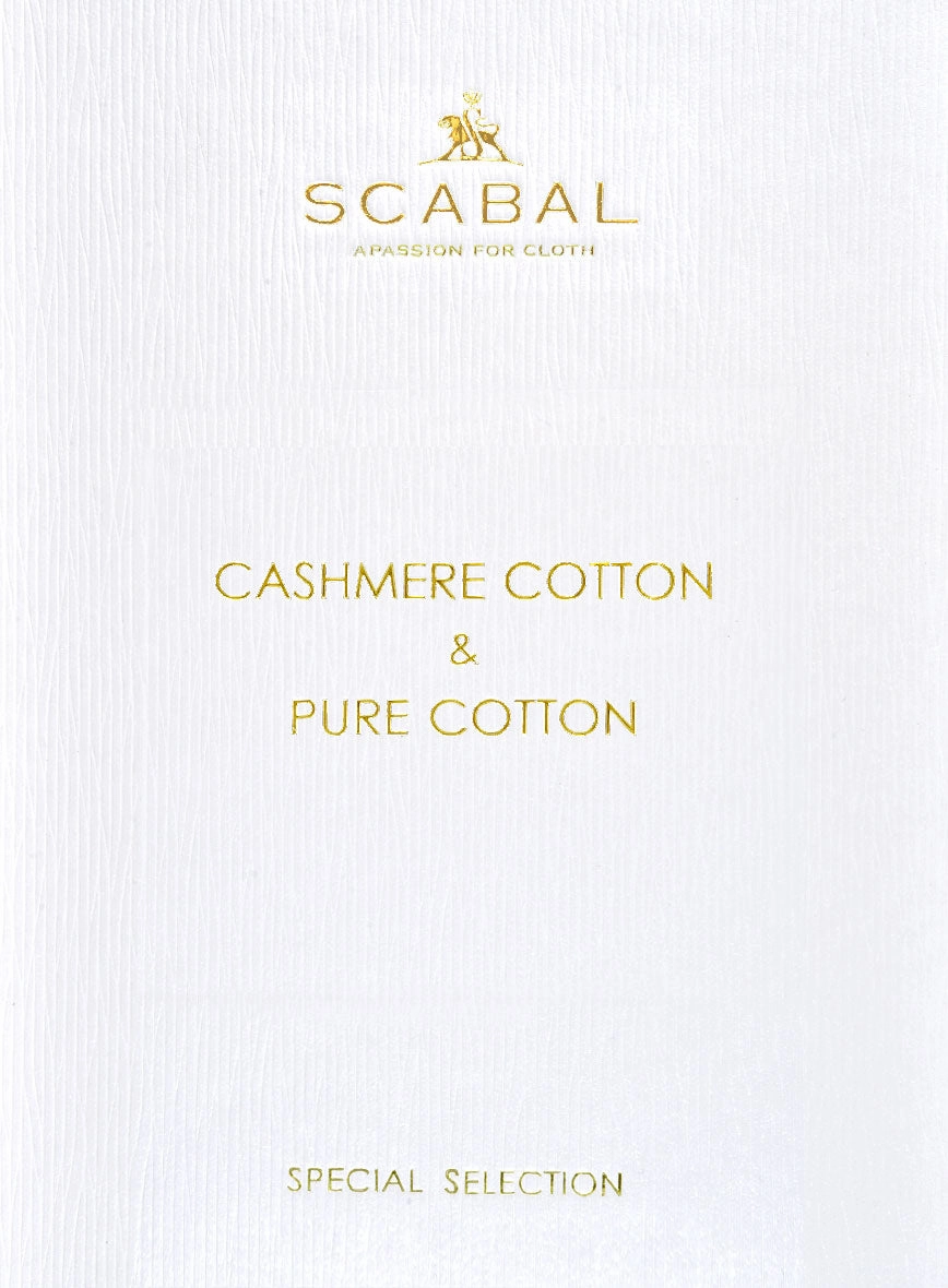 Scabal Burnt Orange Cashmere Cotton Suit