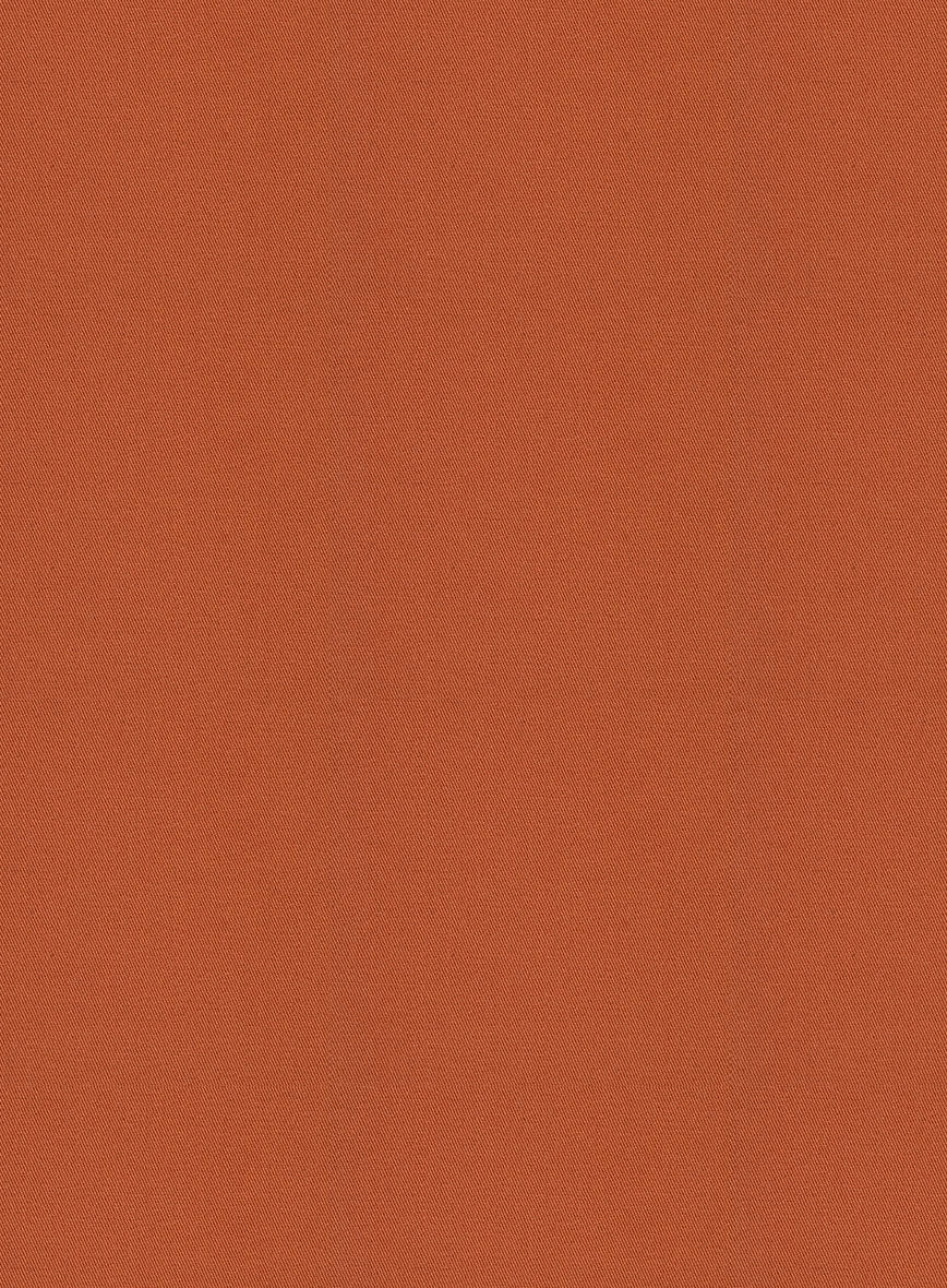 Scabal Burnt Orange Cashmere Cotton Suit