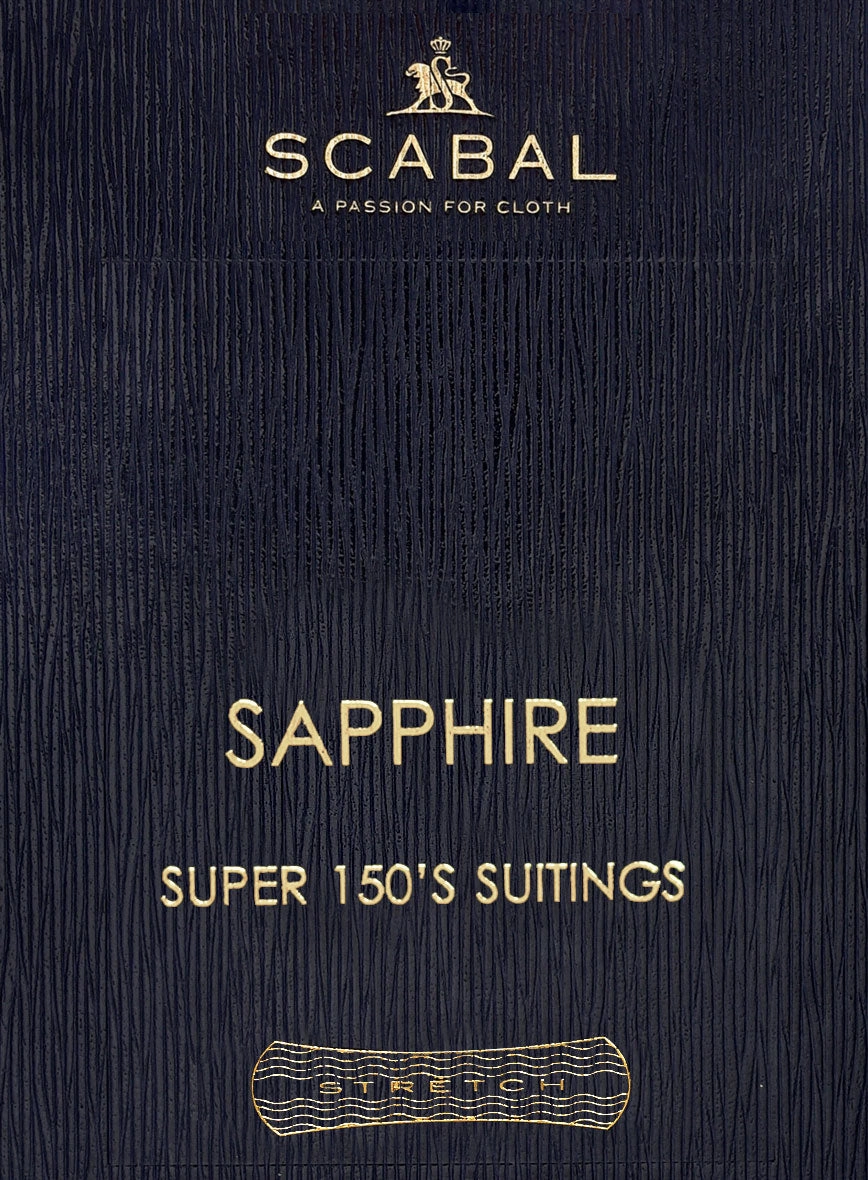 Scabal Sapphire Royal Blue Wool Suit