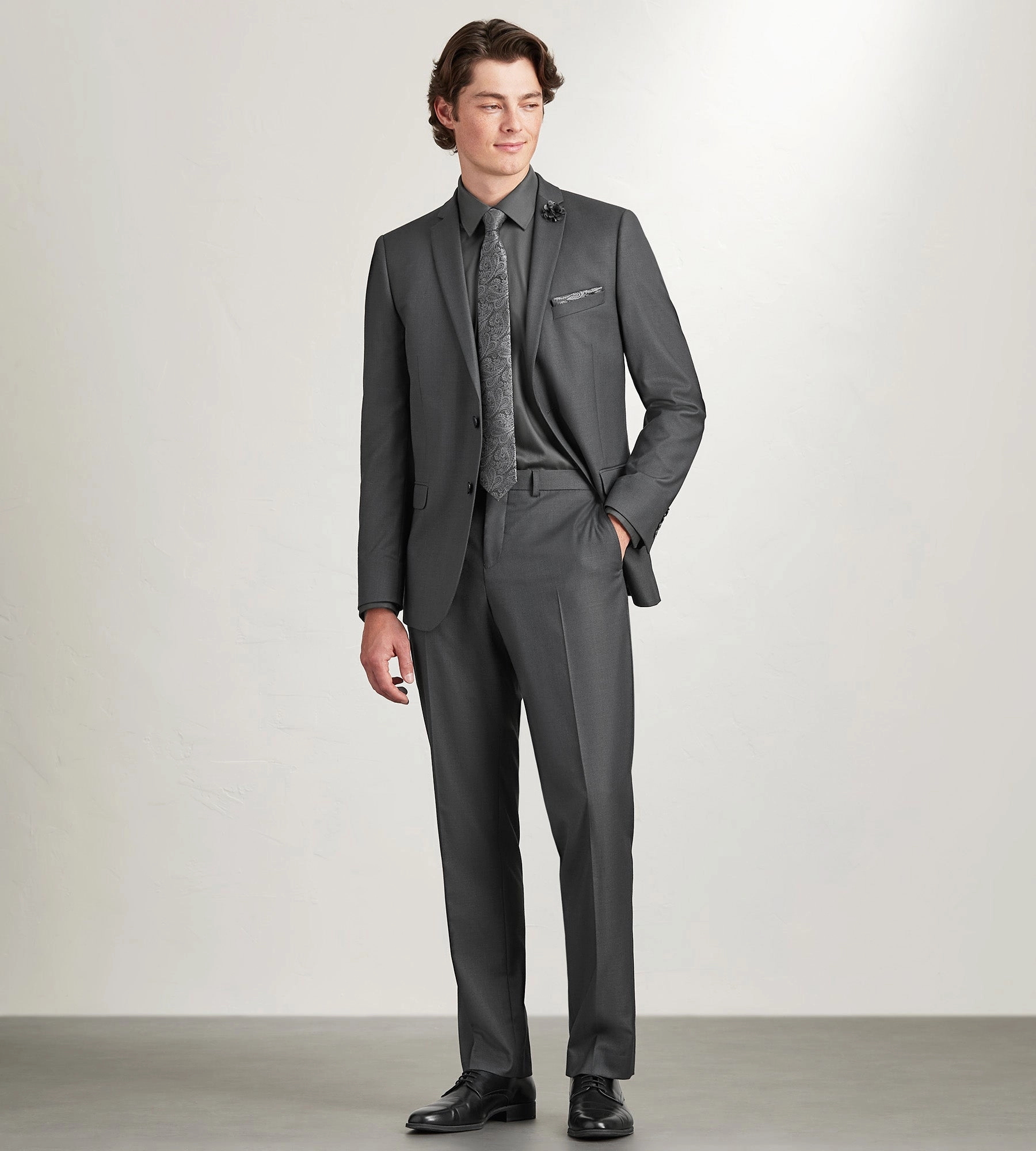 Slim Fit Solid Suit Jacket
