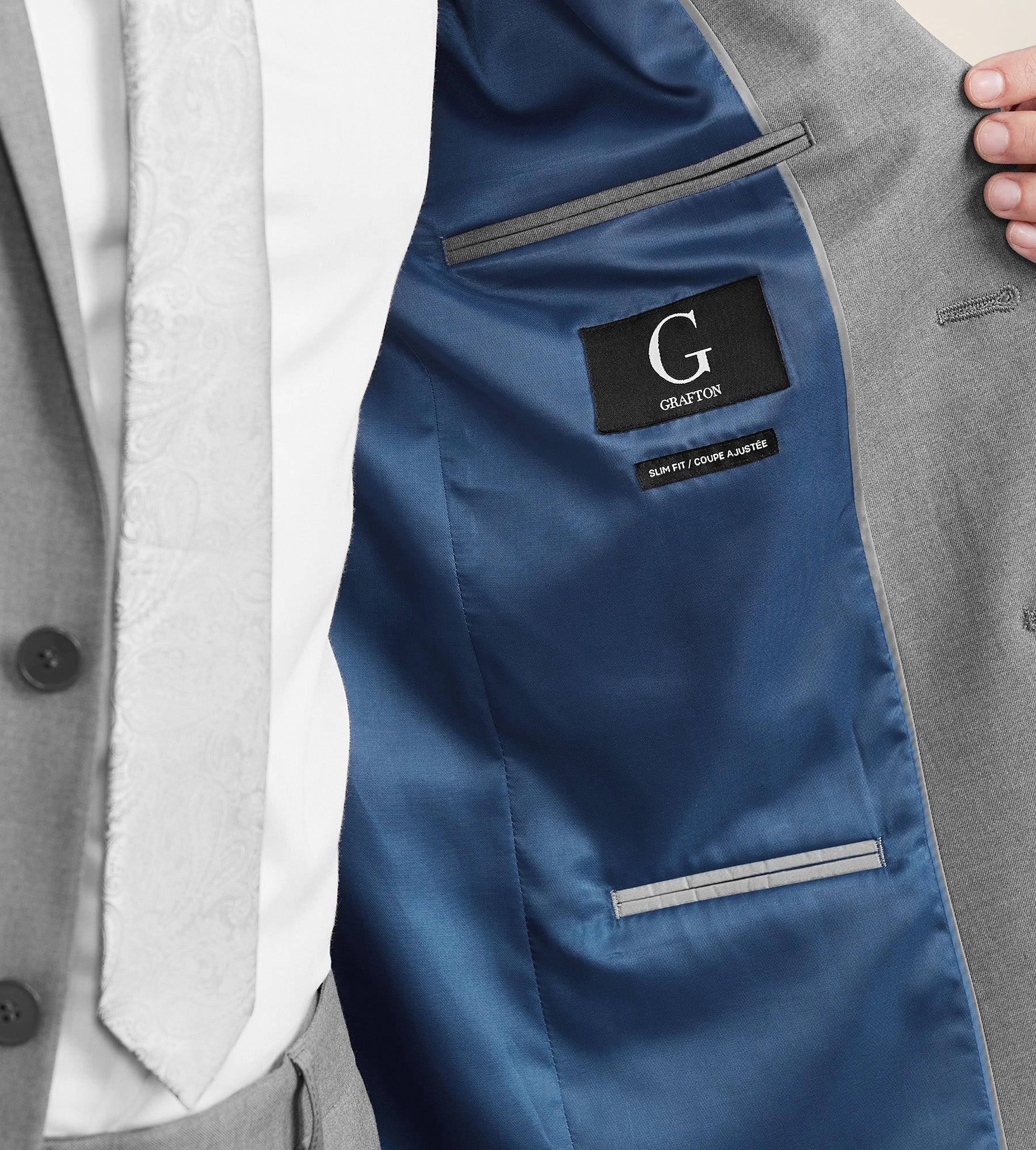 Slim Fit Solid Suit Jacket