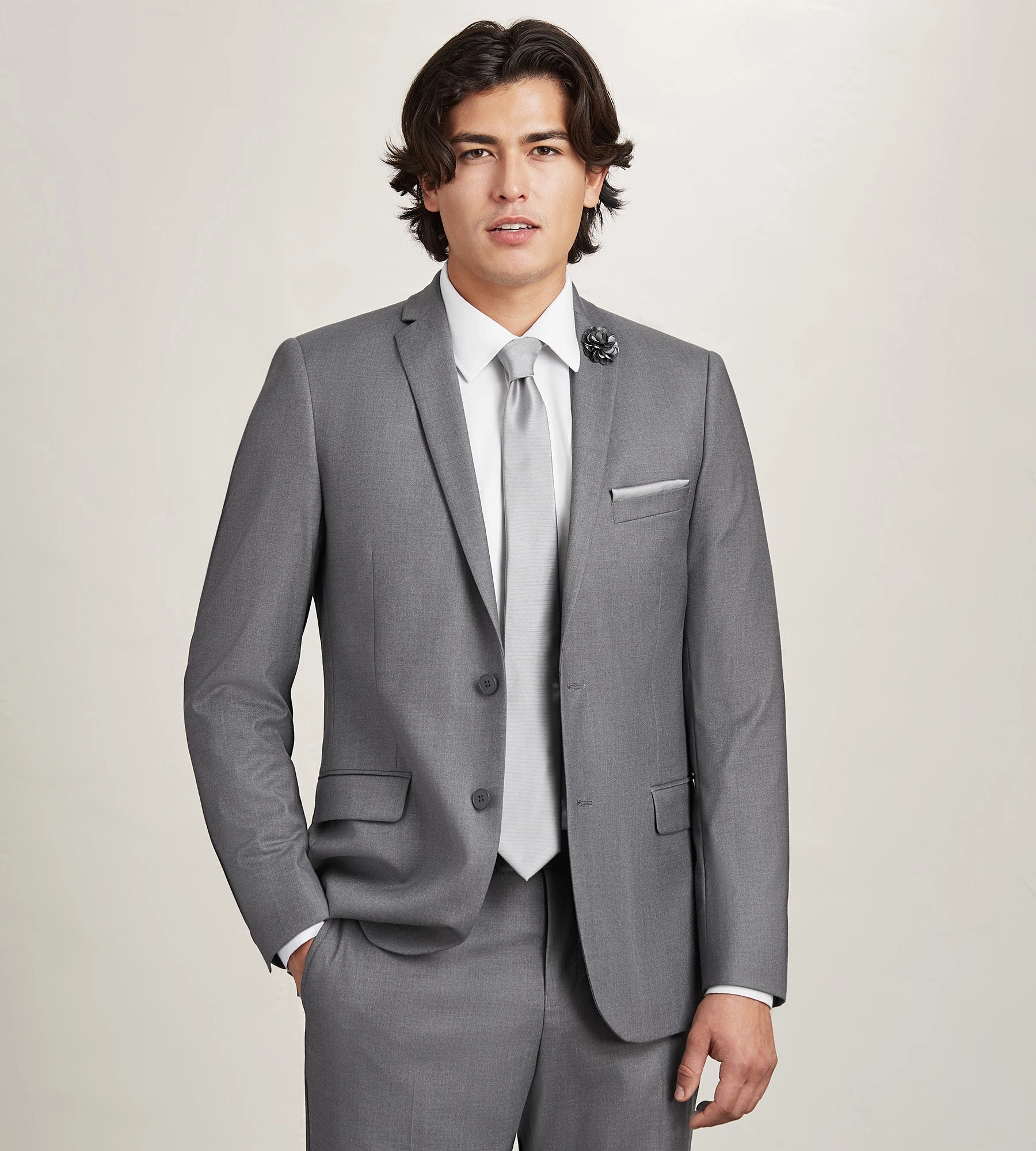 Slim Fit Solid Suit Jacket