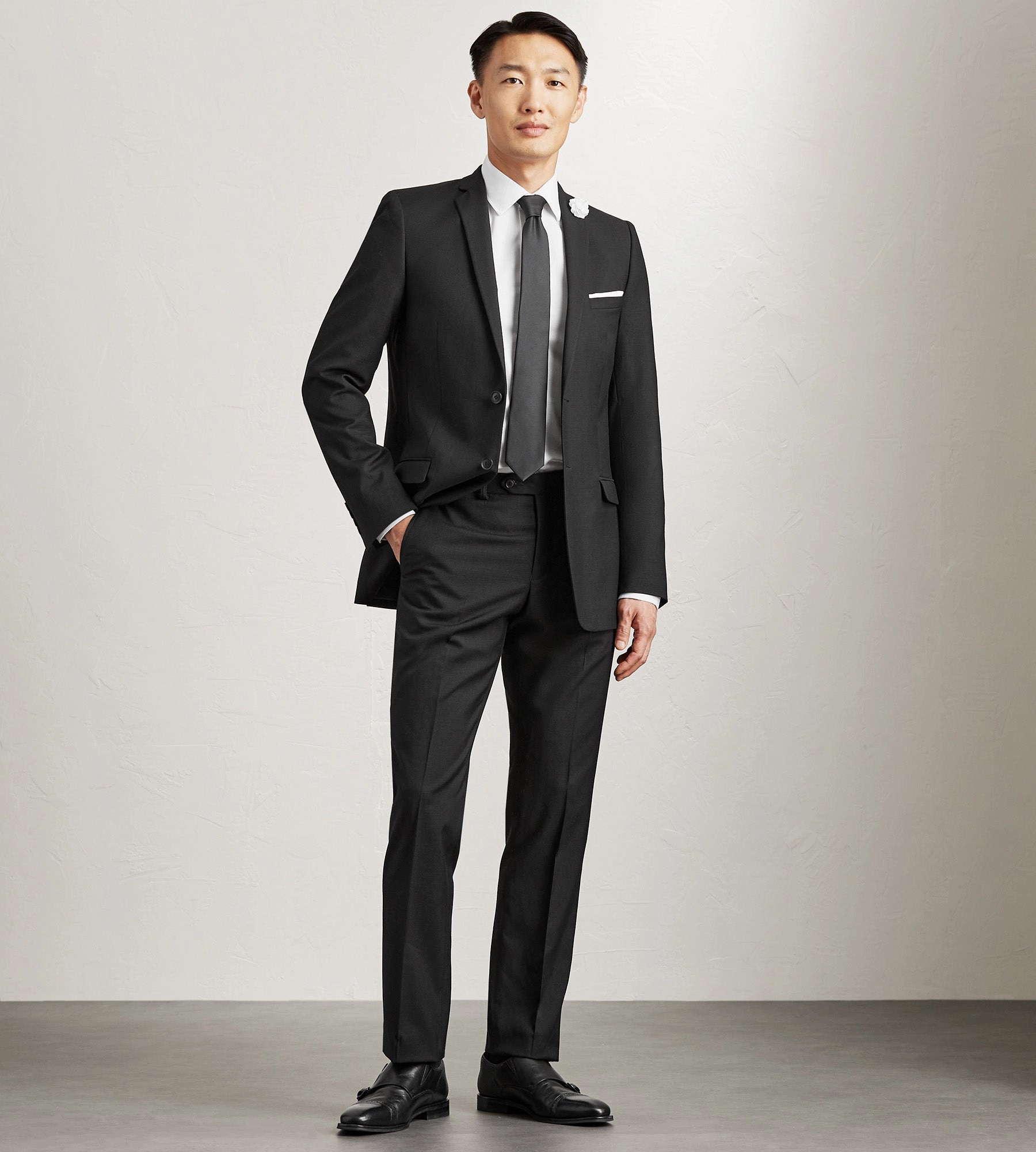 Slim Fit Solid Suit Jacket