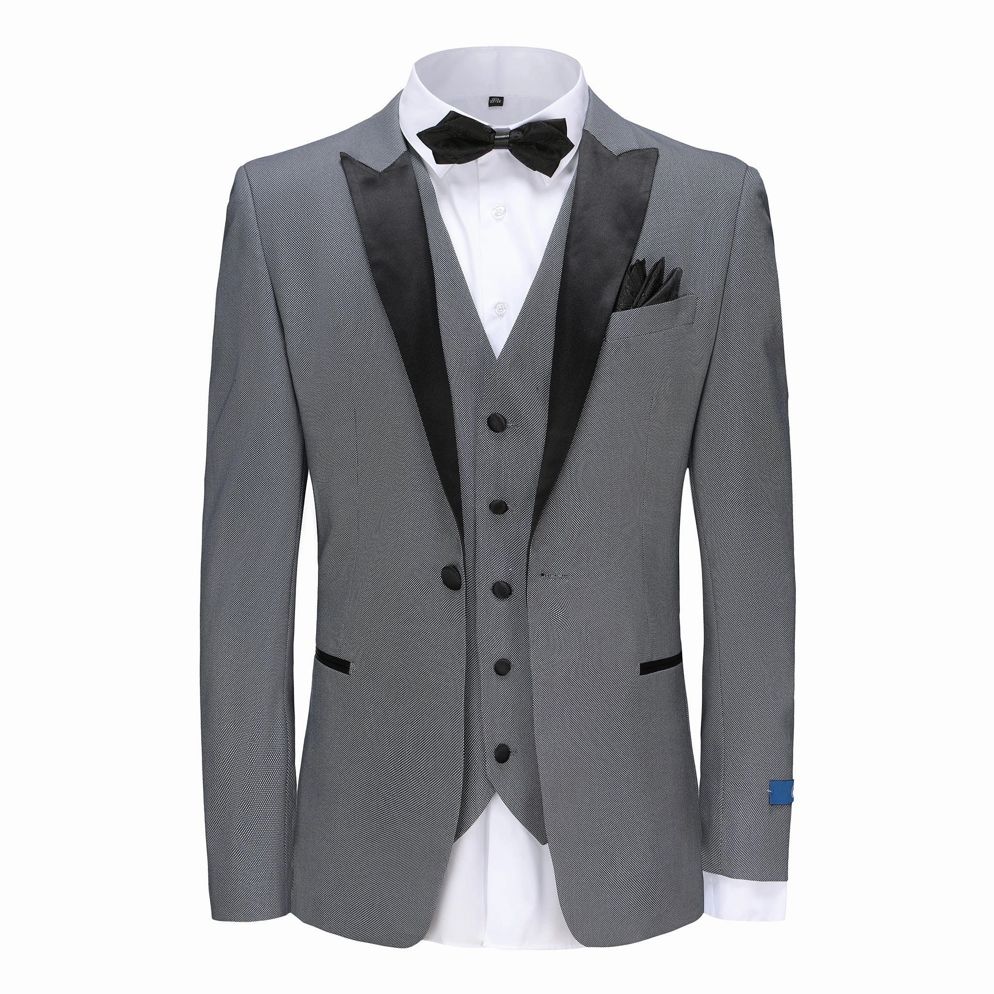 SLIM FIT TUXEDO/TX296/BLUE GRAY