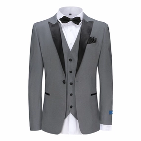 SLIM FIT TUXEDO/TX296/BLUE GRAY