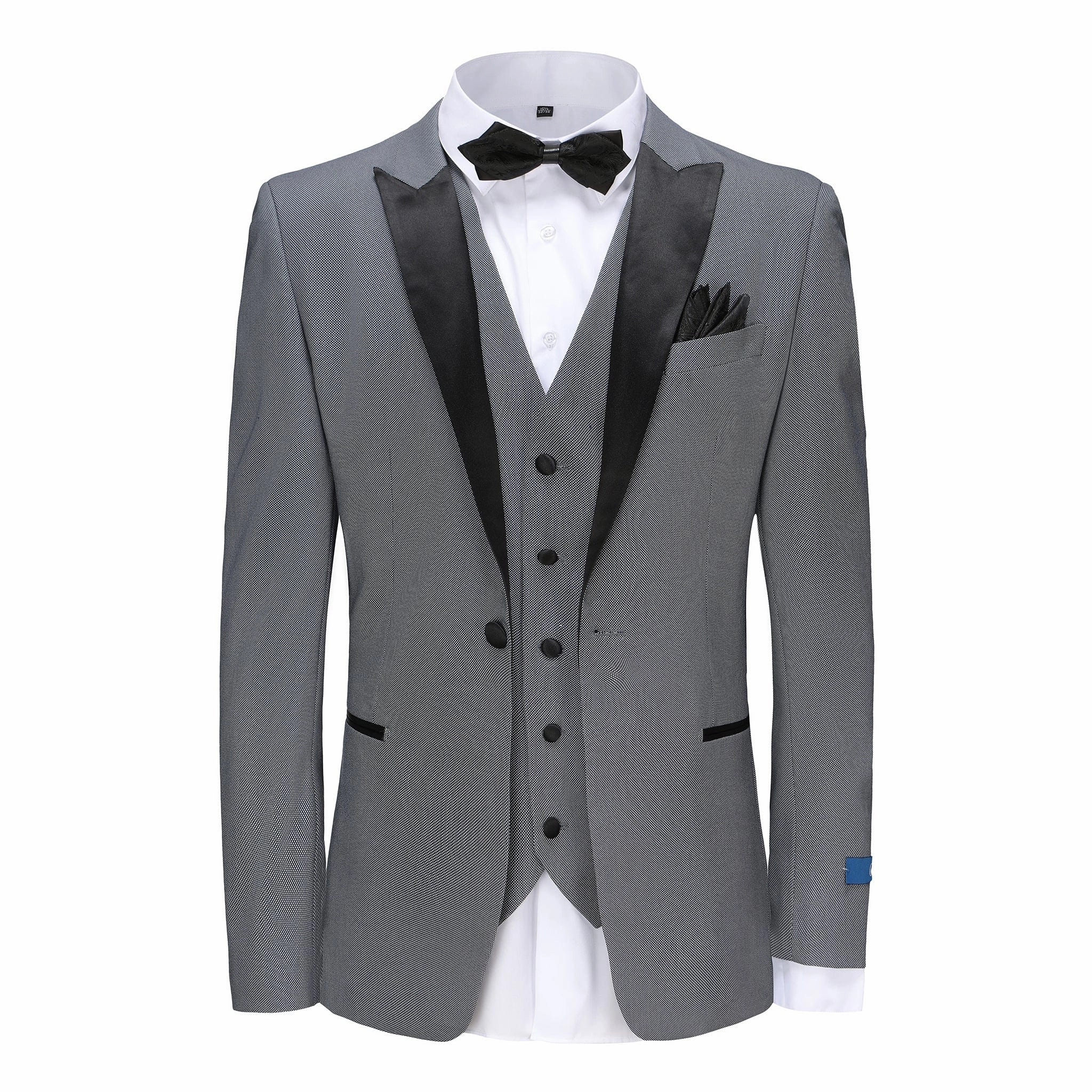 SLIM FIT TUXEDO/TX296/BLUE GRAY