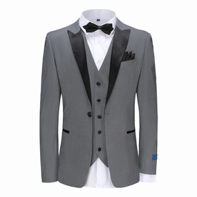 SLIM FIT TUXEDO/TX296/BLUE GRAY