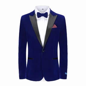 SLIM FIT TUXEDO/VELVET/TX800-BLUE