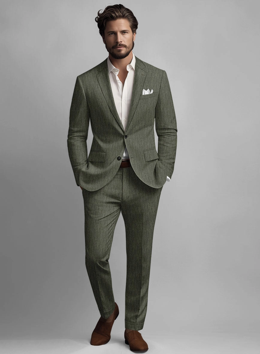 Stylbiella Spring Dew Green Linen Suit