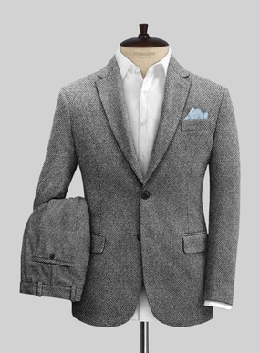 Sussex Weave Gray Tweed Suit