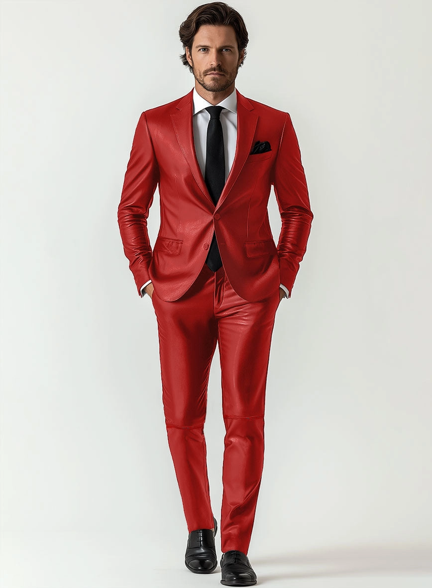 Tango Red Leather Suit