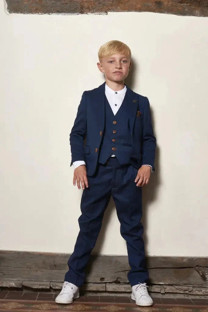 Three-Piece Suit for Kids - Max Royal Blue