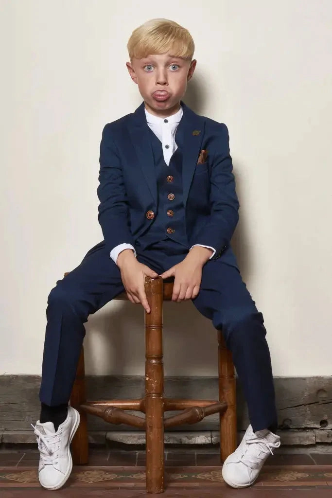 Three-Piece Suit for Kids - Max Royal Blue