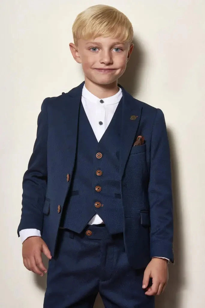 Three-Piece Suit for Kids - Max Royal Blue