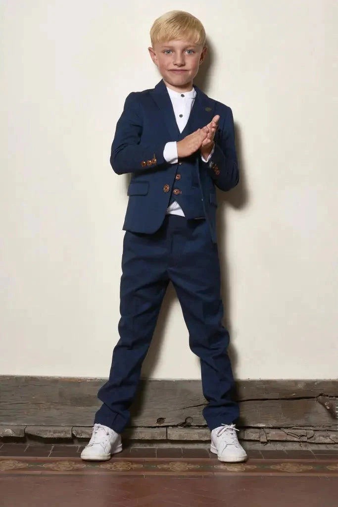 Three-Piece Suit for Kids - Max Royal Blue