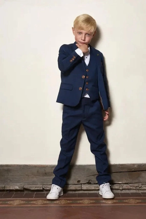Three-Piece Suit for Kids - Max Royal Blue