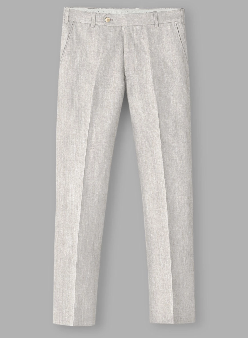 Tropical Beige Linen Suit