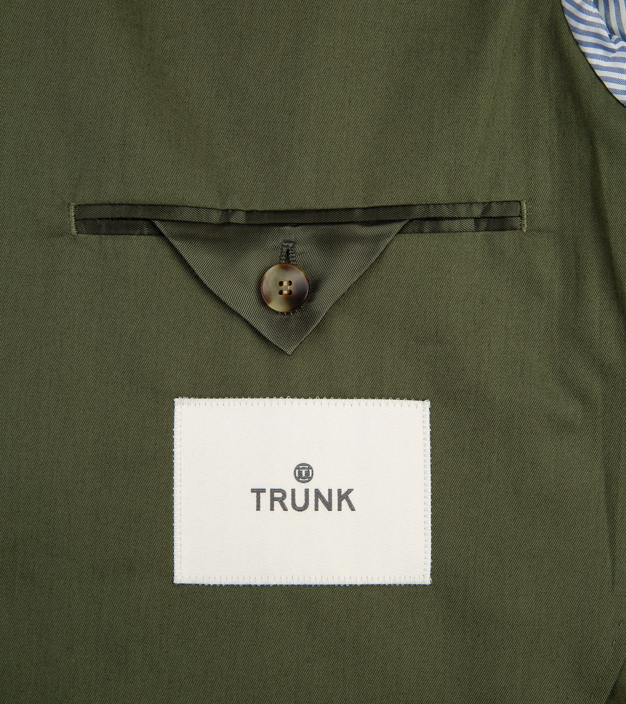 Trunk Wigmore Organic Cotton Suit Jacket: Olive