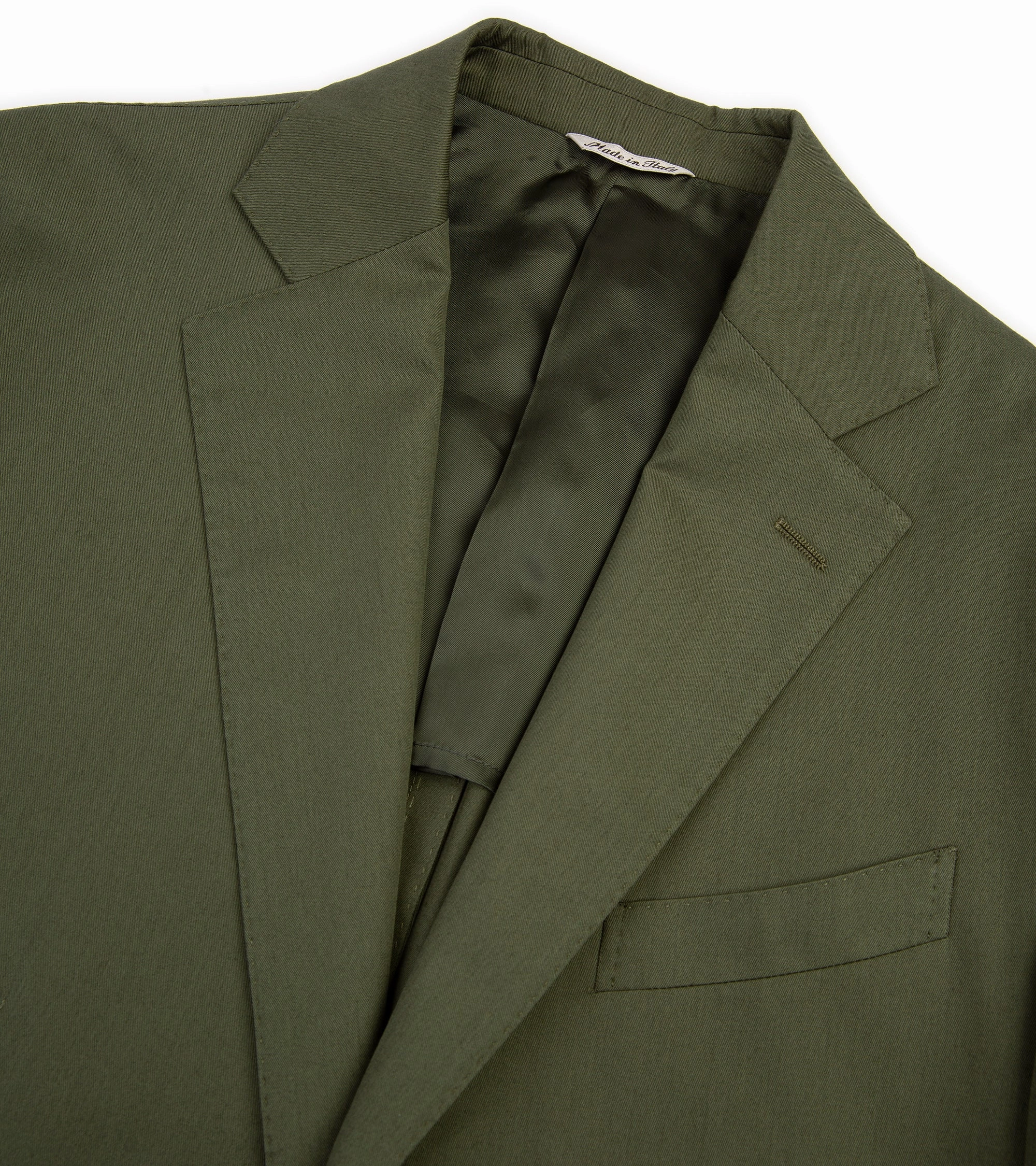 Trunk Wigmore Organic Cotton Suit Jacket: Olive