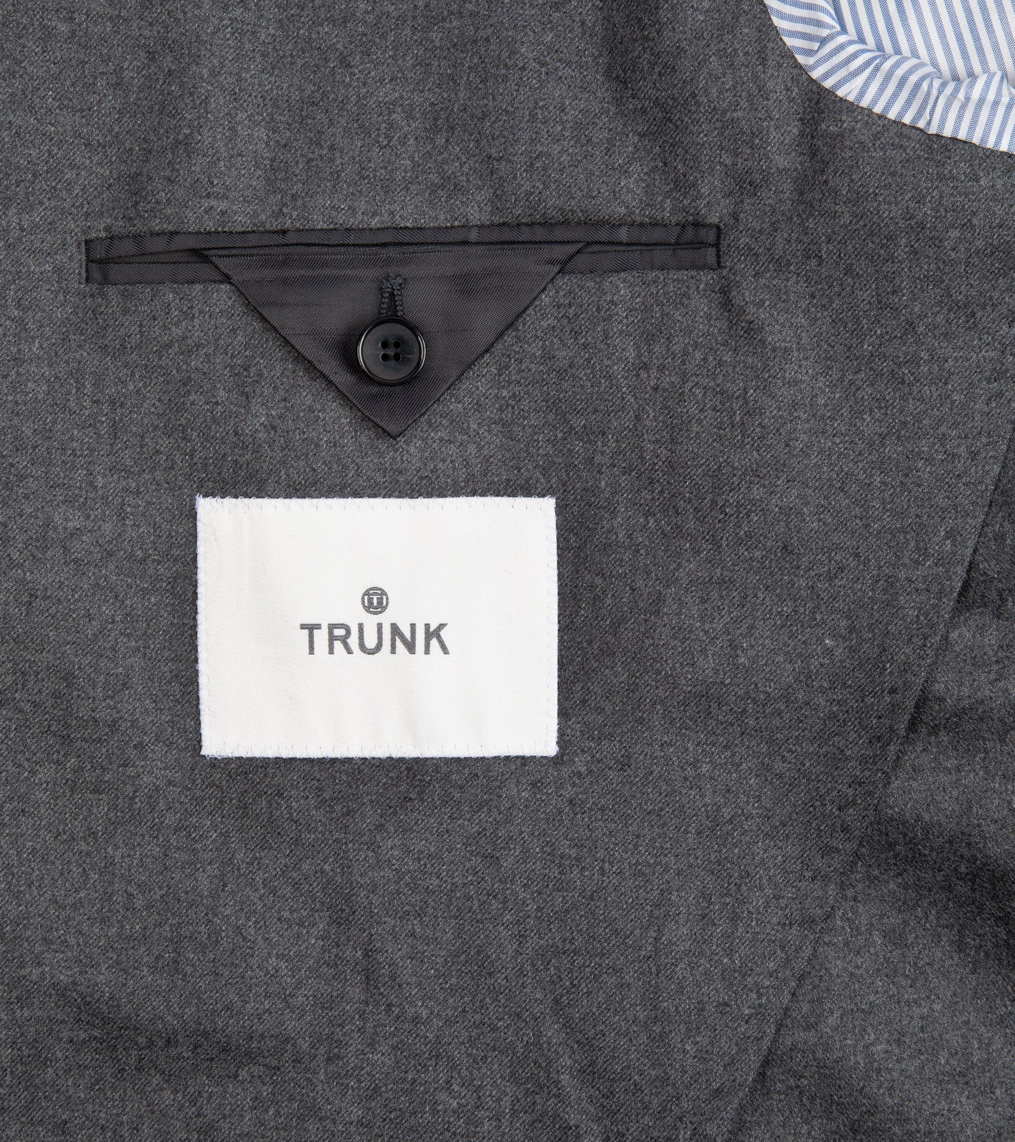 Trunk Wigmore Wool Flannel Suit: Dark Grey