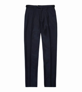 Trunk Wigmore Wool Flannel Suit Trousers: Navy
