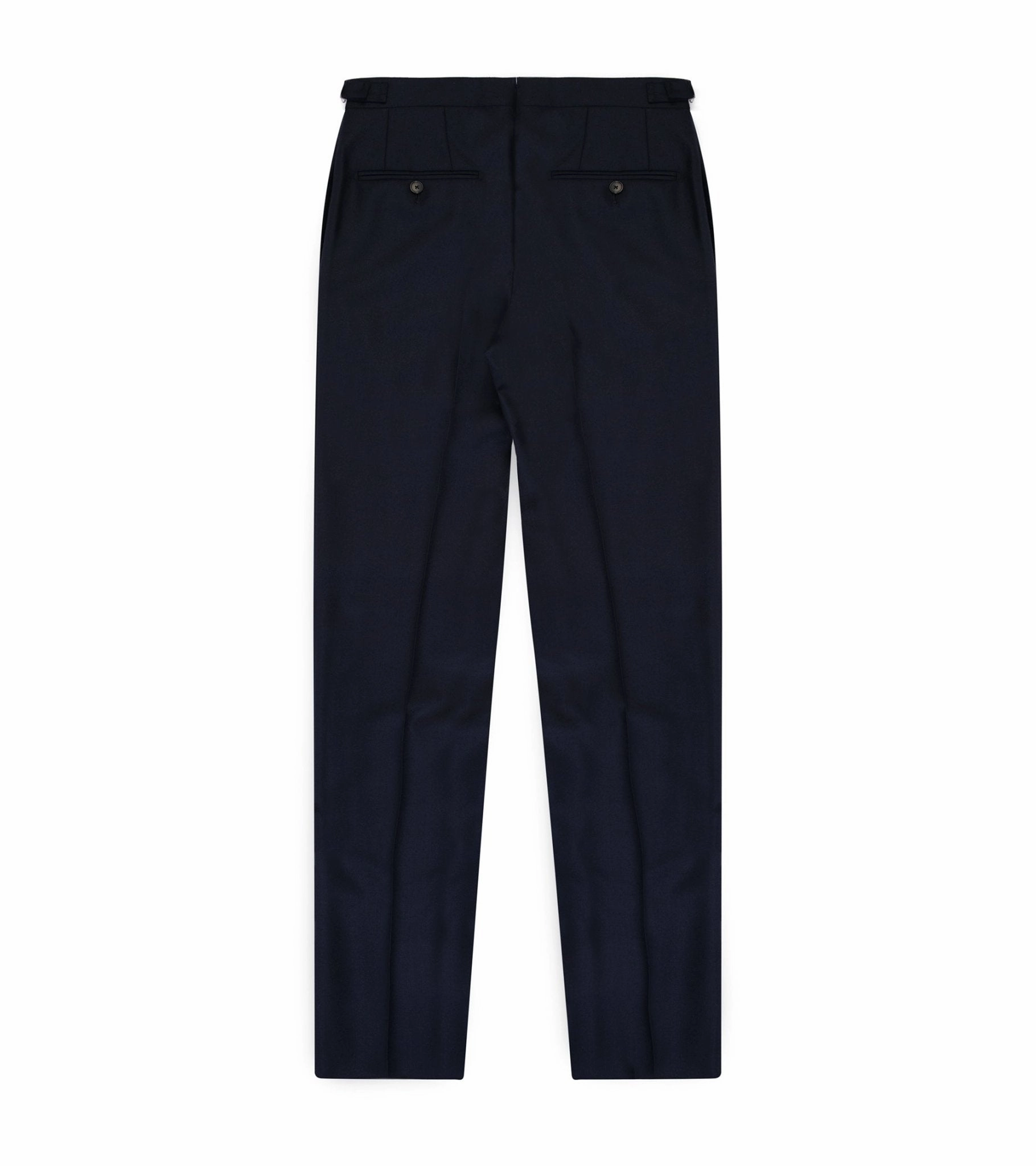 Trunk Wigmore Wool Twill Suit Trousers: Navy