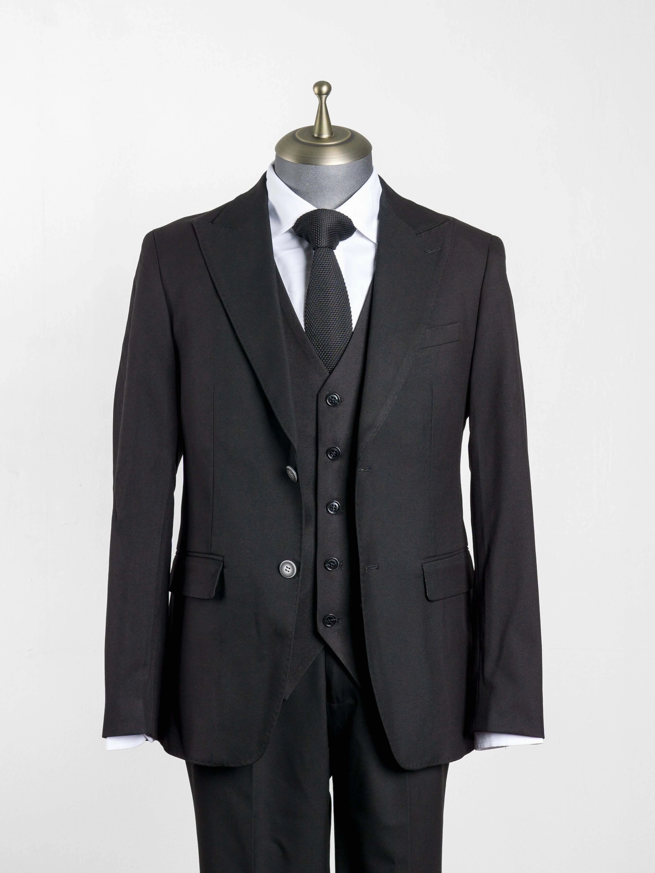 Vest - Deep Black Plain