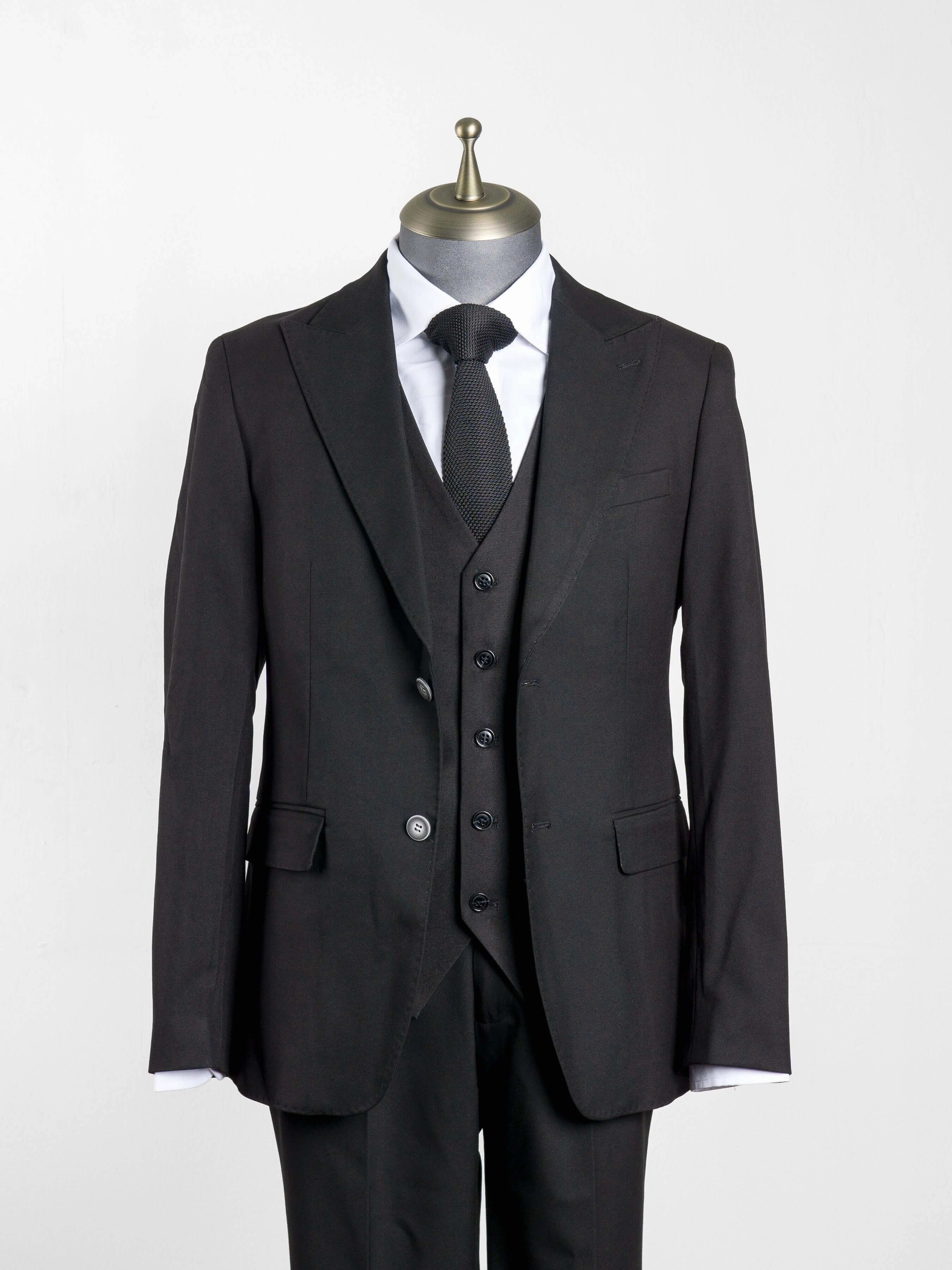 Vest - Deep Black Plain