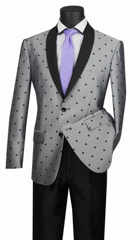 Vinci S2DR-5-SI Mens Suit