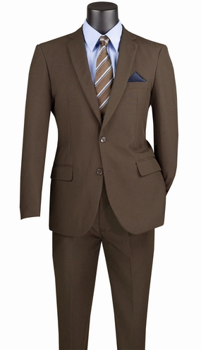 Vinci  S-2PP-BRN Mens Suit