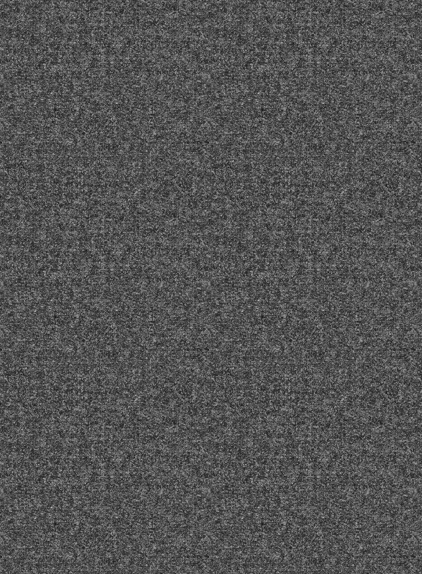 Vintage Plain Dark Gray Tweed Suit