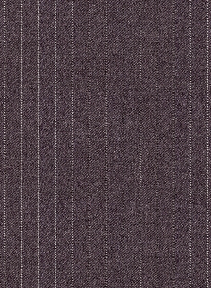 Wine Pinstripe Suit
